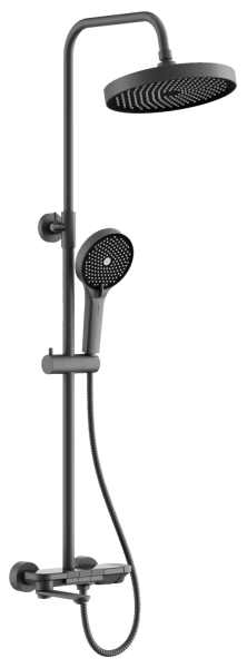 Душевая система BELZ B25713-3, оружейная сталь