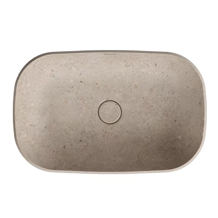 Раковина MAGICA встраиваемая сверху 65 с донным клапаном, бежевый камень