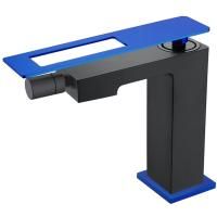 Смеситель для биде Boheme Q 146-BUV Черный Синий