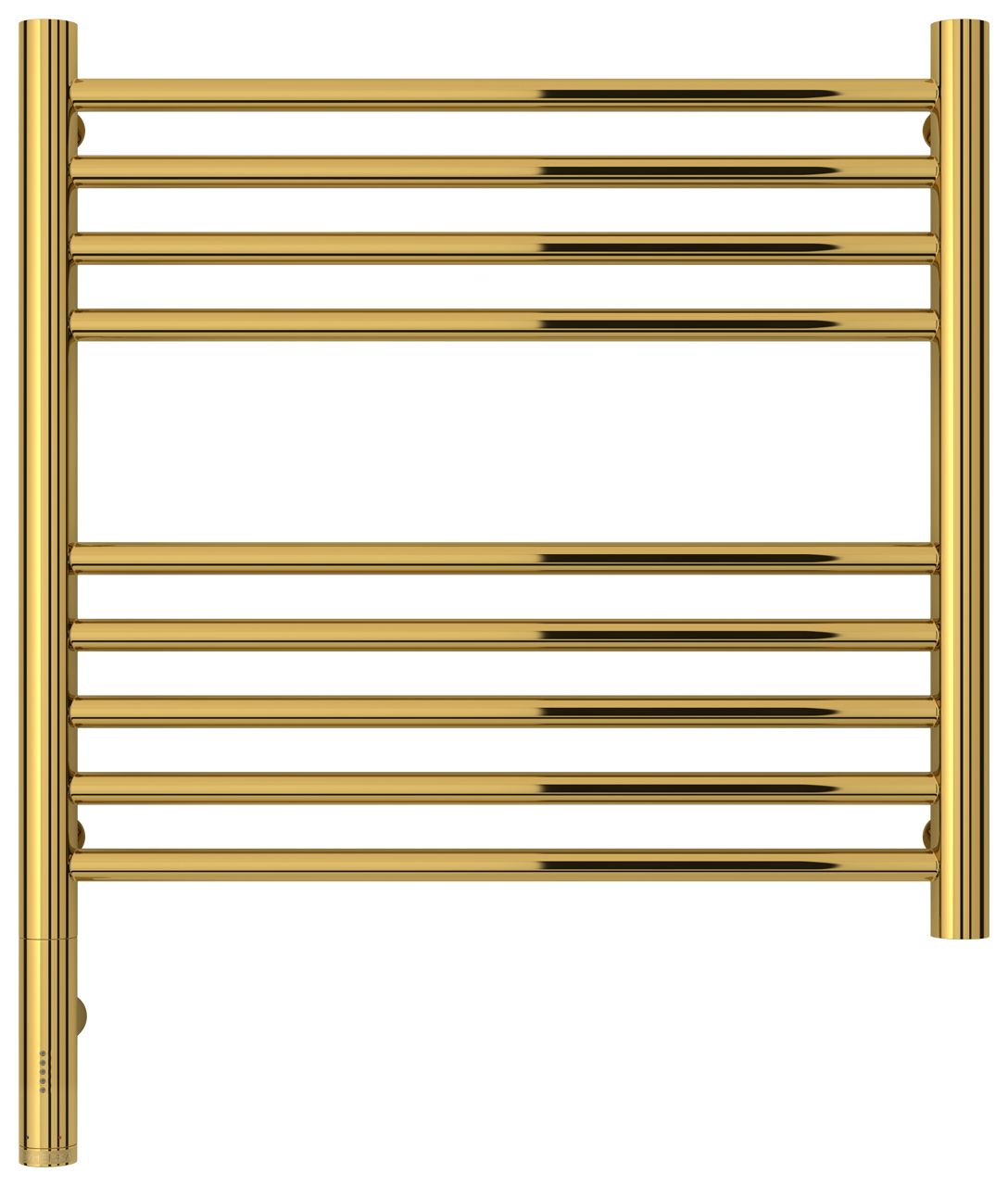 Полотенцесушитель электрический "БОГЕМА 3.0" прямая 500х500 / МЭМ левый (Золото)