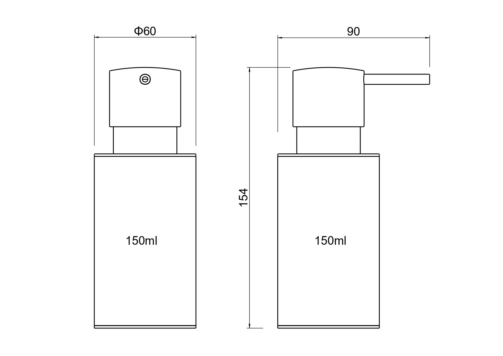 Дозатор настольный AQUATEK, матовый черный AQ4229MB ОБЕРОН Дозатор настольный AQUATEK, матовый черный AQ4229MB ОБЕРОН