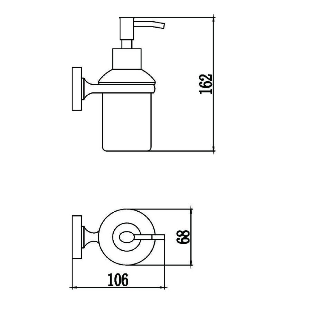 Дозатор жидкого мыла Savol S-008731, хром