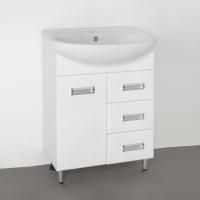 Тумба с раковиной Style Line Ирис 65 (3 ящ.) под умывальник Стелла 65 Тумба с раковиной Style Line Ирис 65 (3 ящ.) под умывальник Стелла 65