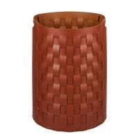 Colombo Adj Круглая корзина Bottega, D40H57 см, цвет: бордо/коньяк Colombo Adj Круглая корзина Bottega, D40H57 см, цвет: бордо/коньяк