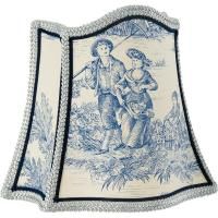 Абажур для светильника Migliore Complementi 684.10 Голубой Серебро