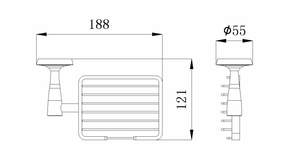 Мыльница Rush Balearic BA39410 Хром, артикул BA39410