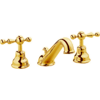 CISAL Arcana America Смеситель для биде на 3 отверстия, с донным клапаном, цвет золото