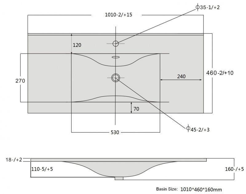 Тумба с раковиной SanVit Флай 100 kfly2100 в цвете Ral подвесная Черный глянец