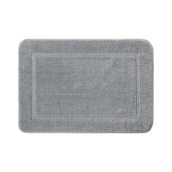 Коврик для ванной комнаты, 90х60, микрофибра, серый, IDDIS, (PSQL06Mi12)