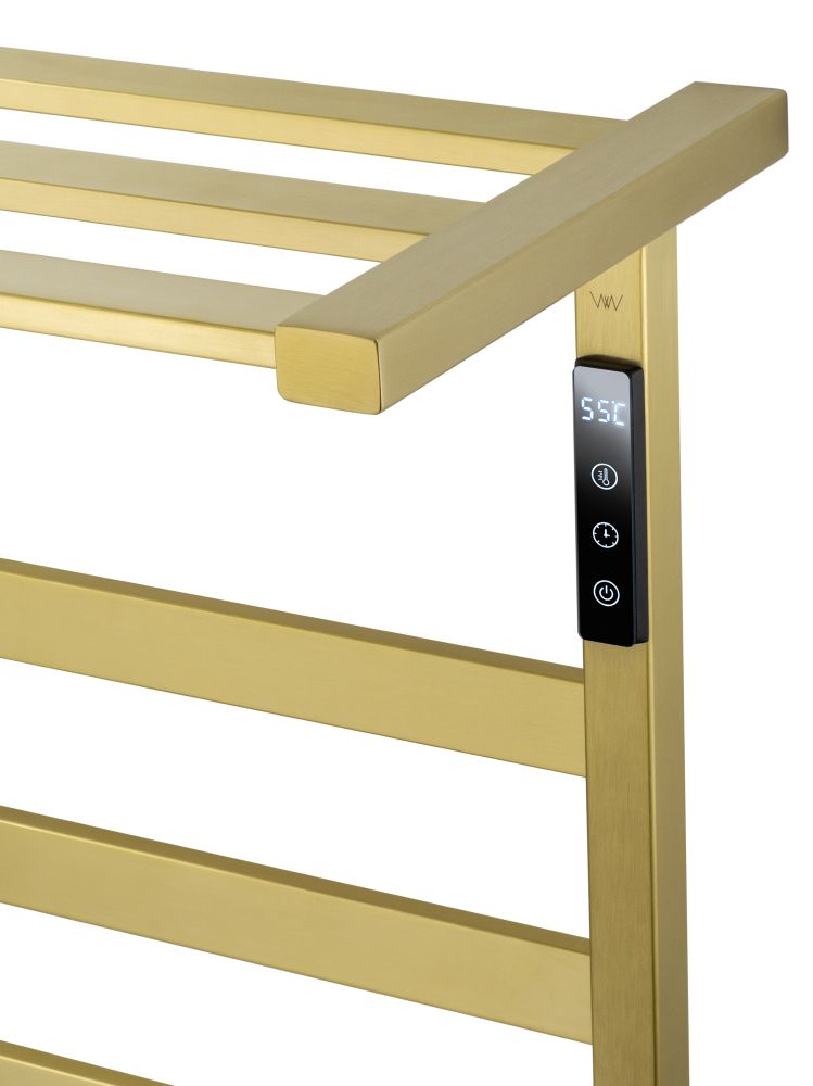 Полотенцесушитель электрический WONZON & WOGHAND FRANKFURT, Брашированное золото (WW-1029-BG)