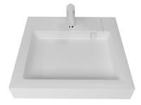 Раковина над стиральной машиной Солярис 60х60 с кронштейнами