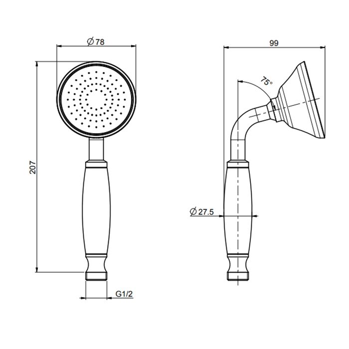 Fima Carlo Frattini Doccette Ручной душ, цвет: золото Fima Carlo Frattini Doccette Ручной душ, цвет: золото