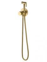Смеситель с гигиеническим душем и термостатом встраиваемый WONZON & WOGHAND, Брашированное золото (WW-88829909-BG)