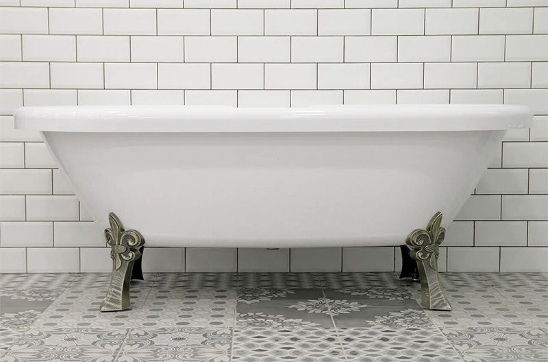 Акриловая ванна Radomir Леоннеса 1 175х80 1-01-4-0-9-138 Белая с ножками бронза