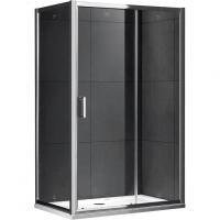 Душевой уголок Gemy Victoria S30191H-A80 100х80 профиль Хром стекло прозрачное