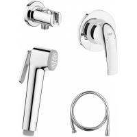Готовый комплект для гигиенического душа GROHE BauCurve: встраиваемый смеситель, гигиенический душ со шлангом и держателем GROHE, хром (124899) Готовый комплект для гигиенического душа GROHE BauCurve: встраиваемый смеситель, гигиенический душ со шлангом и держателем GROHE, хром (124899)
