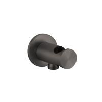 GESSI 316 Держатель для душевой лейки с выводом воды на 1/2", цвет: brushed black metal pvd
