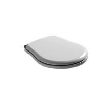 KERASAN Retro Сиденье для унитаза, цвет белый/бронза (микролифт)