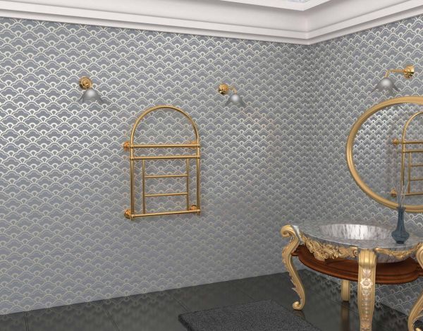 Cordivari Retro3 Electric, полотенцесушитель электрический 975/675, цвет золото