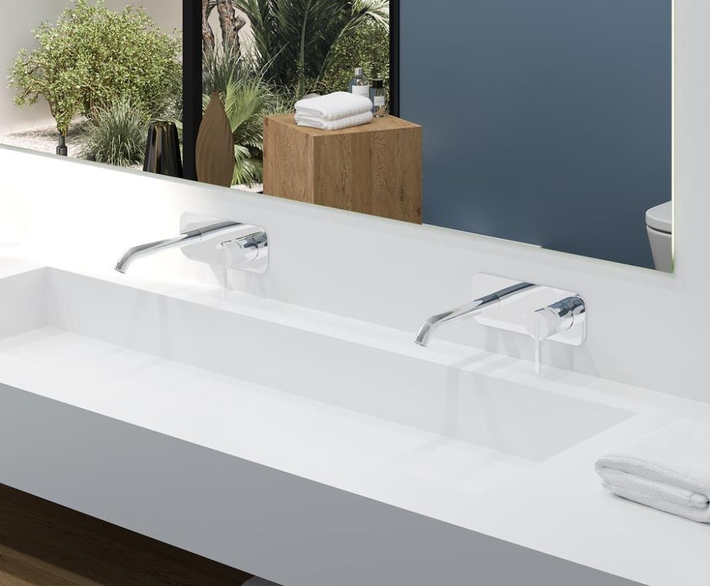 AQG Urban One, встраиваемый в стену однорычажный смеситель для раковины, цвет хром