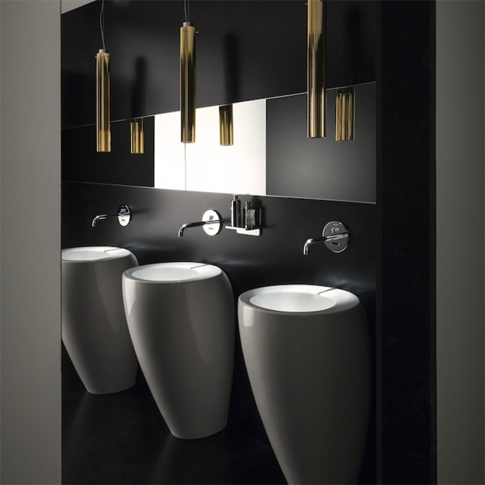 Laufen Alessi One Раковина пристенная 52х53х85см с 1 отв. под смес, крепл к стене, сифон, д/клапан, с покр. LLC, цвет: белый