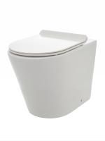 AQM3001 Унитаз напольный приставной сиденьем SoftClose, технология смыва Rimless. 580x370x430 AQM3001 Унитаз напольный приставной сиденьем SoftClose, технология смыва Rimless. 580x370x430