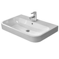 Duravit Happy D.2 Раковина  для мебели шлифованный с перел., с 3 отв. под смес., вкл. заглушку для  перелива, хром, 650x505мм, Цвет: Белый