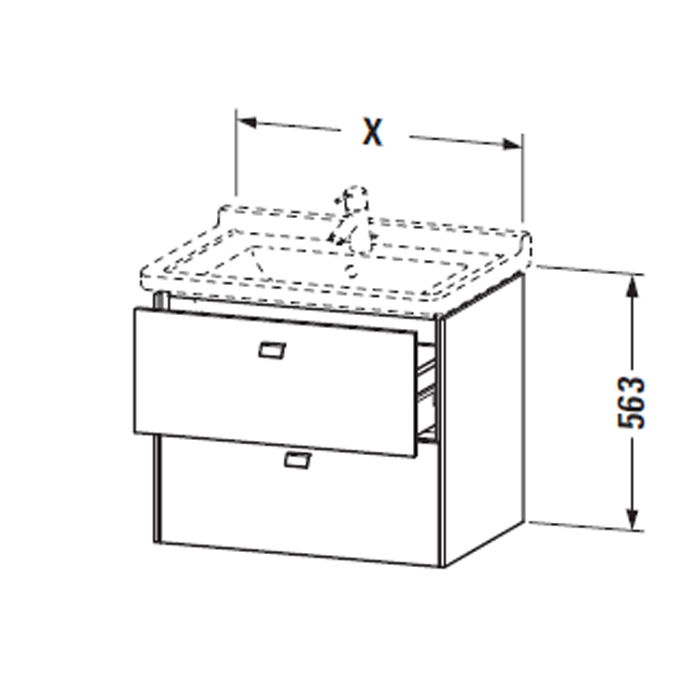 Duravit Starck 3 Раковина двойная 1300х485 мм с 2мя отверстиями под смеситель , с переливом, цвет белый, артикул 0332130000