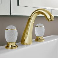 OASIS VENICE Смеситель для раковины на 3 отверстия, без донного клапана, цвет золото