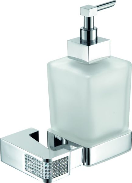 Sanibano Diamond, настенный стеклянный дозатор, цвет хром-кристаллы Swarovski crystal