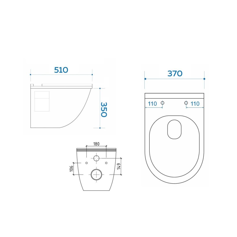 Унитаз подвесной Maretti Vittorio с микролифтом, VI10PZM24-844, белый, артикул VI10PZM24-844