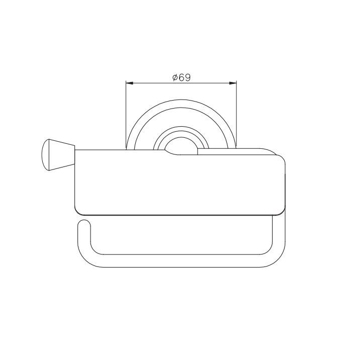 Nicolazzi Onice Держатель туалетной бумаги с крышкой, цвет: хром