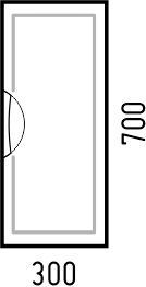 Шкаф подвесной "Монро 30", белый