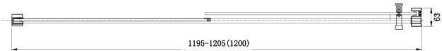 Душевая дверь Aquanet Delta NPE6121 120, прозрачное стекло Душевая дверь Aquanet Delta NPE6121 120, прозрачное стекло