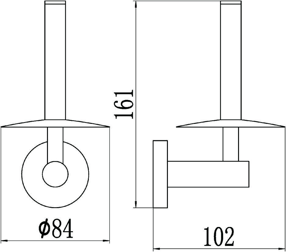 Держатель для туалетной бумаги Savol S-008752-1, хром, артикул S-008752-1