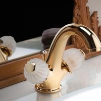 Bongio Rivoli Смеситель для раковины на 1отв.,  цвет золото/Cristallo 00