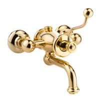 VIVALDI Смеситель для душ.колонны, моноком. внешний, M3/4", с изливом(без шланга/лейки/держателя), золото