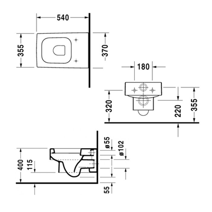Duravit Vero Унитаз подвесной 370x545 мм, цвет: белый (старый арт. 2217090064)''СПЕЦЦЕНА с нашего склада'', артикул 2217090000