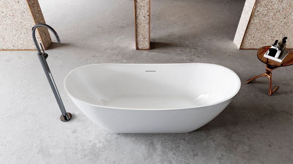 Zenon Maggiore, акриловая ванна овальной формы, 170x72xh60 см, цвет белый матовый, артикул 4000.000.000.000.40968