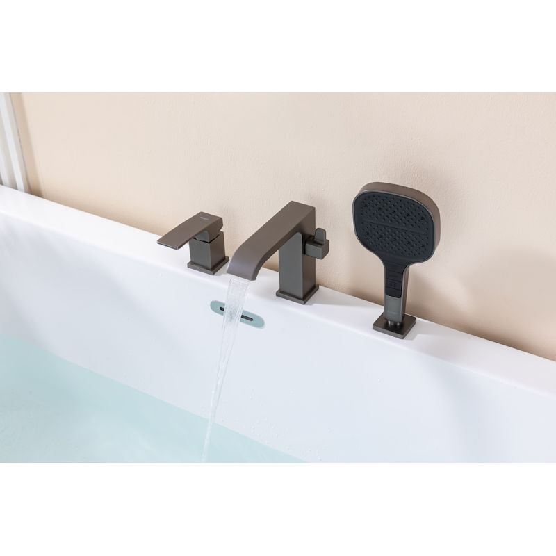 Смеситель на борт ванны Raglo R02.31.09, графит