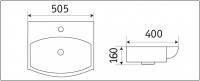 Умывальник CeramaLux 78014C Умывальник CeramaLux 78014C