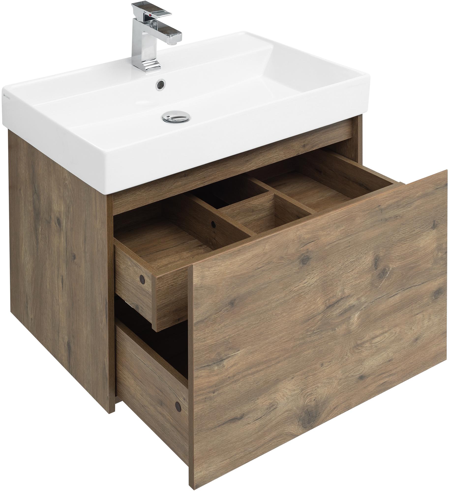Мебель для ванной Aquanet Nova Lite 75 дуб рустикальный (1 ящик) Мебель для ванной Aquanet Nova Lite 75 дуб рустикальный (1 ящик)