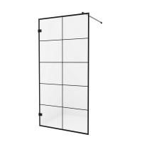 Душевое ограждение NEW TRENDY AVEXA BLACK 90x200 EXK-2022 (черный)