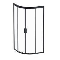 W90G-401-090BT Душевое ограждение Gem 1/4 Rond 90x90 стекло прозрачное, профиль черный матовый, без W90G-401-090BT Душевое ограждение Gem 1/4 Rond 90x90 стекло прозрачное, профиль черный матовый, без