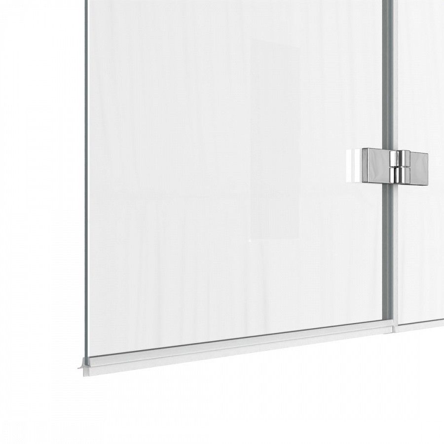 Шторка на ванну 100х140 см Maretti Valentina VA41R100140097-015, профиль хром, артикул VA41R100140097-015