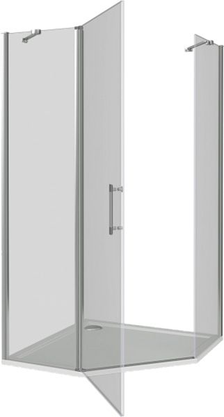 Душевой уголок Good Door Mokka PNT-90-C-WE 90x90 профиль Белый стекло прозрачное