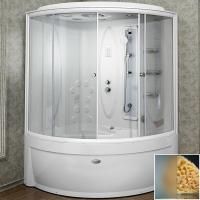 Душевой бокс Radomir Вирсавия 2 170x125 L 1-04-1-1-5-0701 профиль Белый стекло матовое