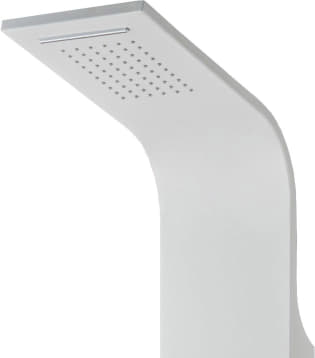 Душевая панель Galaxy White с гидромассажем и изливом Душевая панель Galaxy White с гидромассажем и изливом