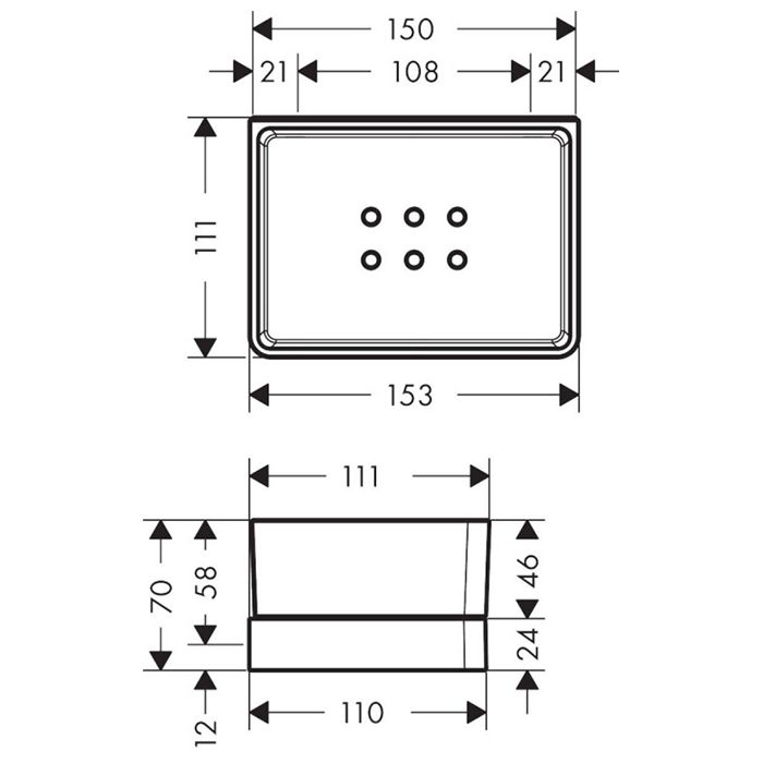 AXOR Universal Softsquare Полка 150/70 для душа, цвет полированное золото AXOR Universal Softsquare Полка 150/70 для душа, цвет полированное золото
