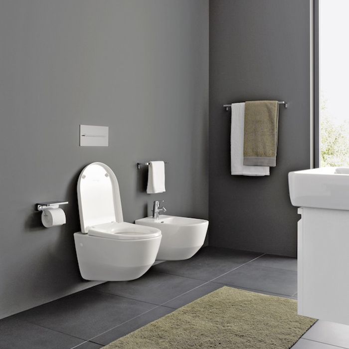 LAUFEN Pro Комплект: унитаз подвесной Rimless 8.2096.6.000.000.1 + крышка-сиденье soft-close 8.9395.9.000.000.1, цвет белый